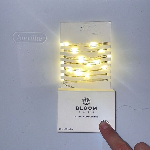 2 x Bloom Room 25 ct LED Mini Gold Wire with Warm White String Lights - Picture 2 of 6